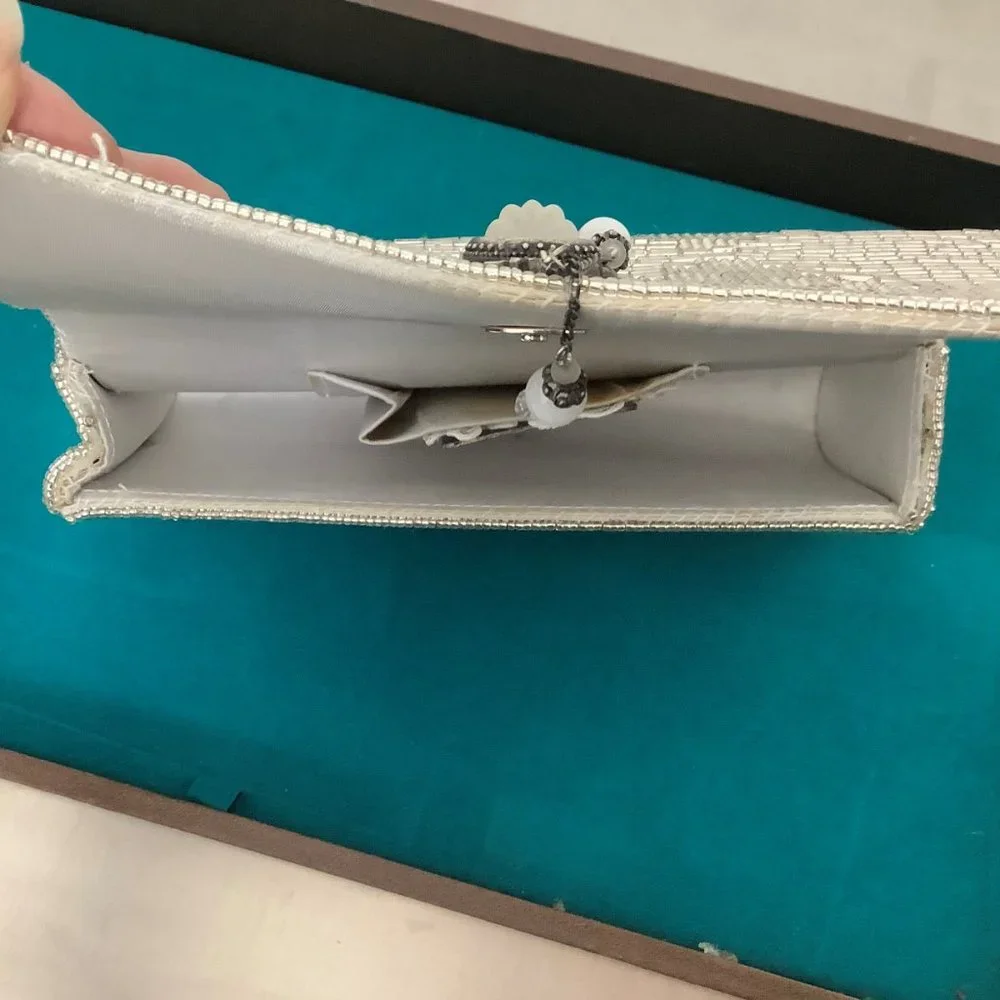 Silver Beaded Todd‎ Anthony Clutch
